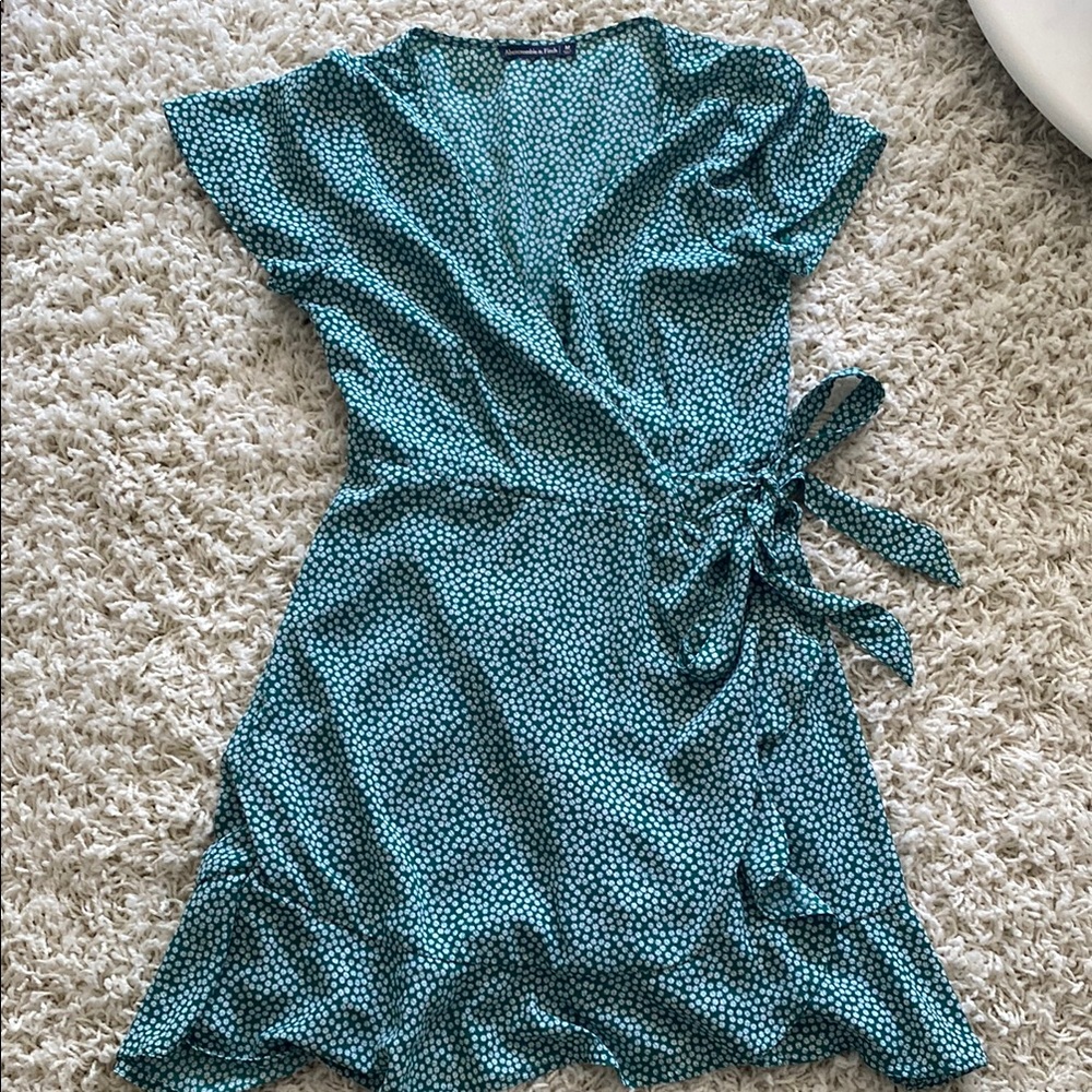 Green Abercrombie Wrap Dress